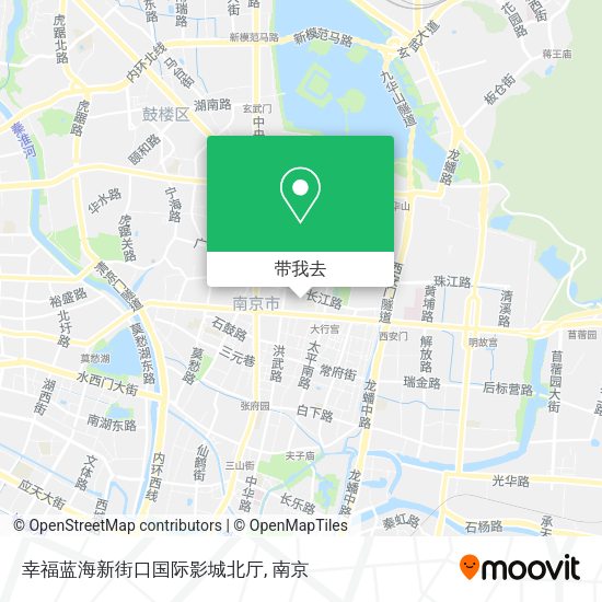 幸福蓝海新街口国际影城北厅地图