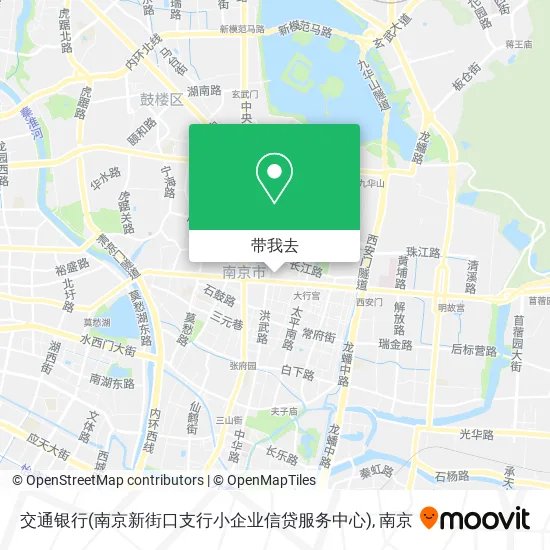 交通银行(南京新街口支行小企业信贷服务中心)地图