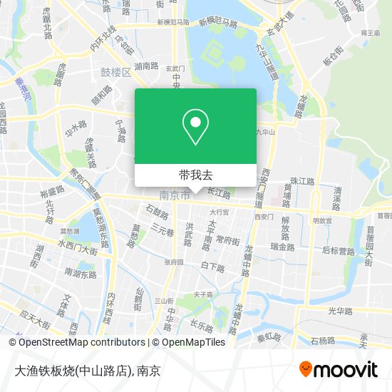 大渔铁板烧(中山路店)地图