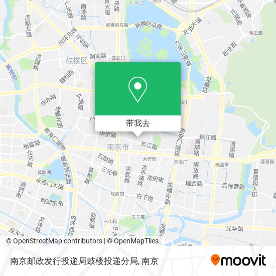 南京邮政发行投递局鼓楼投递分局地图
