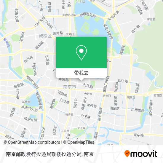 南京邮政发行投递局鼓楼投递分局地图