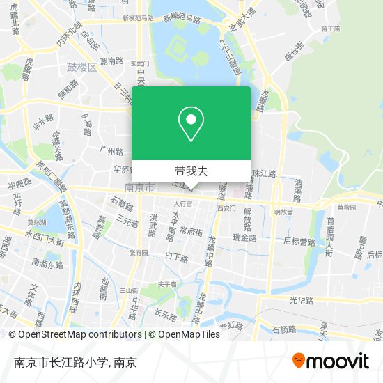 南京市长江路小学地图