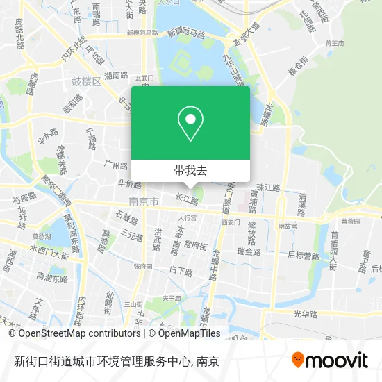 新街口街道城市环境管理服务中心地图