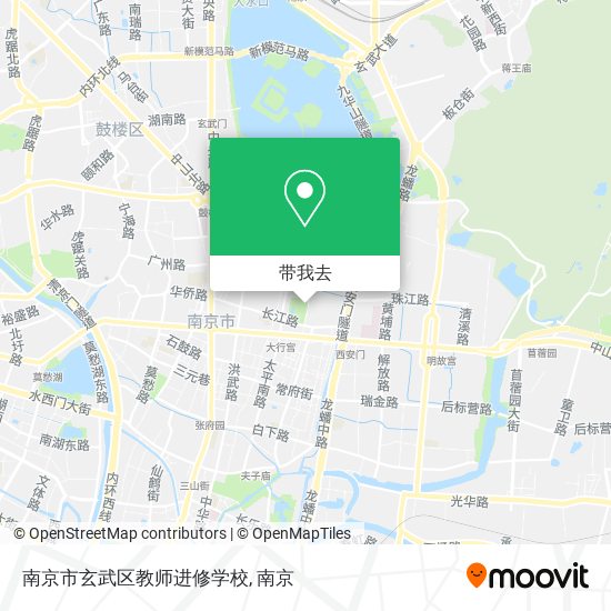 南京市玄武区教师进修学校地图