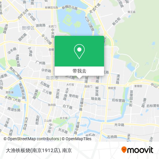 大渔铁板烧(南京1912店)地图