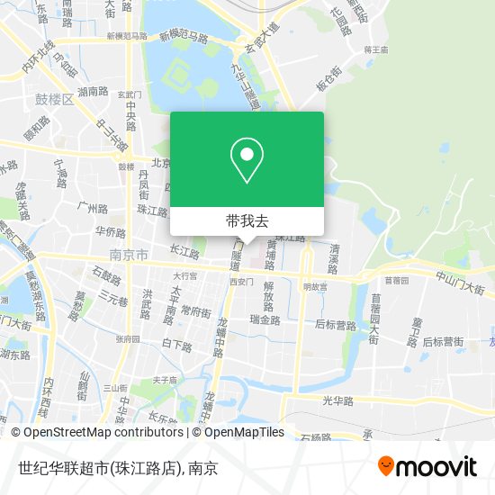 世纪华联超市(珠江路店)地图