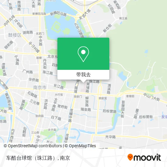 车酷台球馆（珠江路）地图