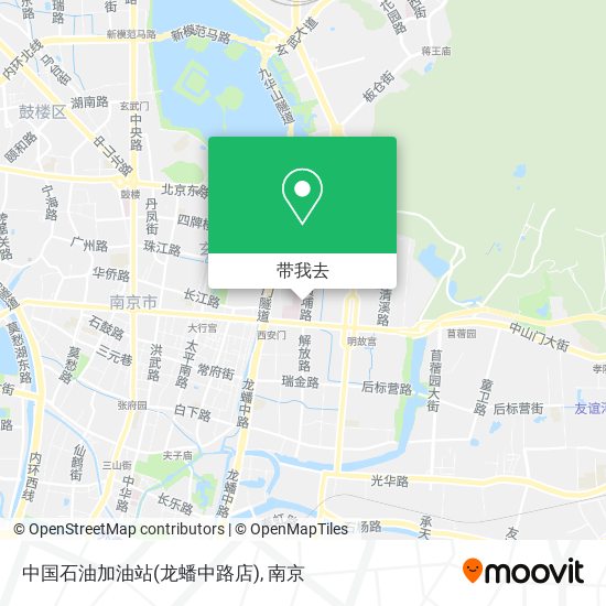 中国石油加油站(龙蟠中路店)地图