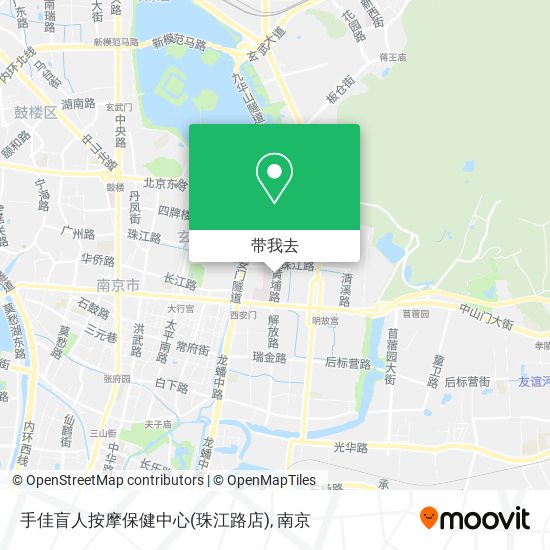 手佳盲人按摩保健中心(珠江路店)地图