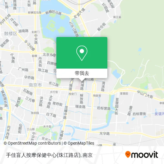 手佳盲人按摩保健中心(珠江路店)地图