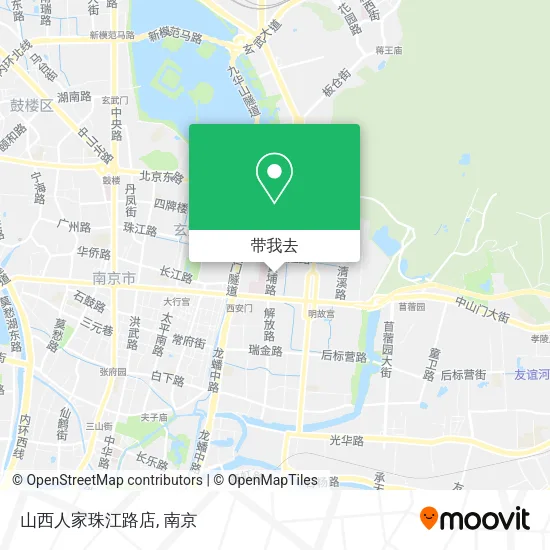 山西人家珠江路店地图