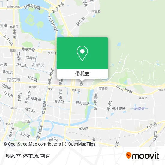 明故宫-停车场地图