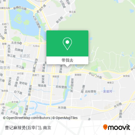 曹记麻辣烫(后宰门)地图