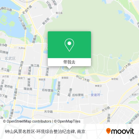 钟山风景名胜区-环境综合整治纪念碑地图