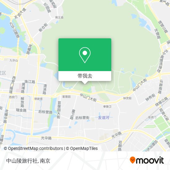 中山陵旅行社地图