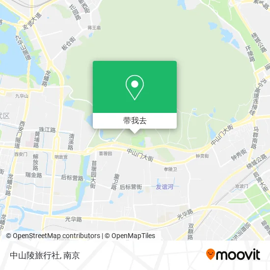 中山陵旅行社地图