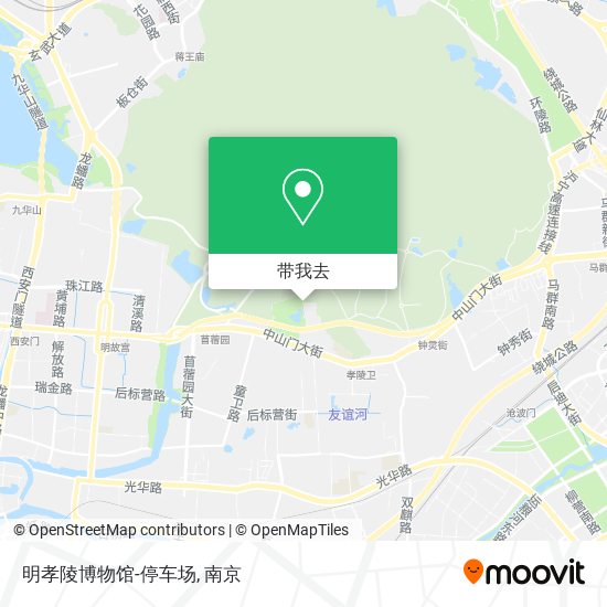 明孝陵博物馆-停车场地图