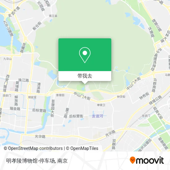 明孝陵博物馆-停车场地图
