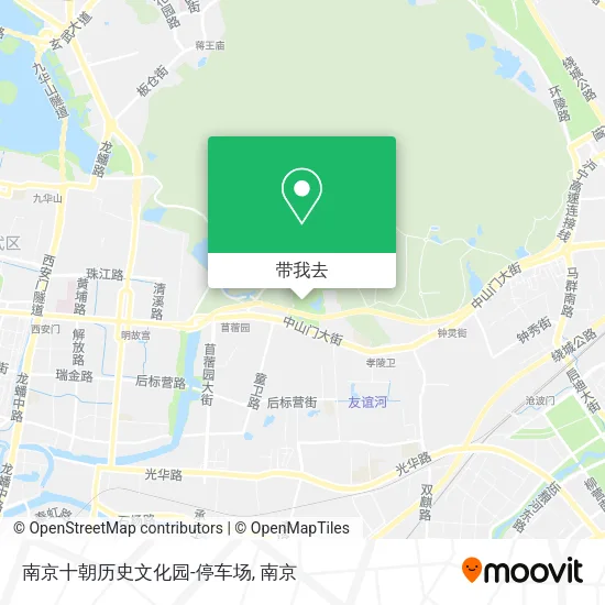 南京十朝历史文化园-停车场地图