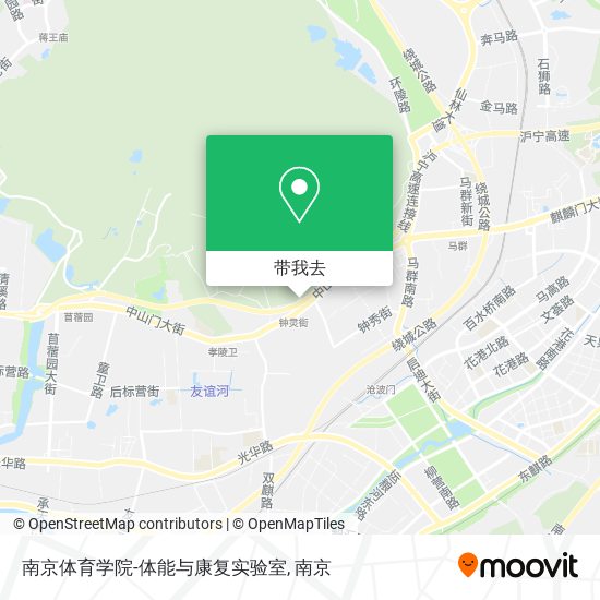 南京体育学院-体能与康复实验室地图