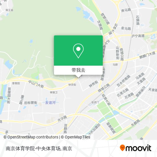 南京体育学院-中央体育场地图