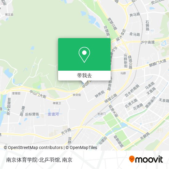 南京体育学院-北乒羽馆地图
