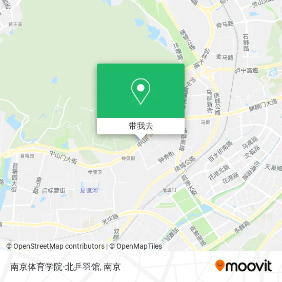 南京体育学院-北乒羽馆地图