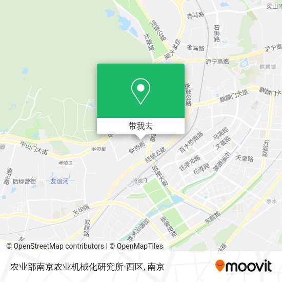 农业部南京农业机械化研究所-西区地图