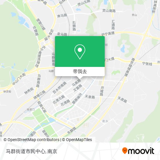 马群街道市民中心地图