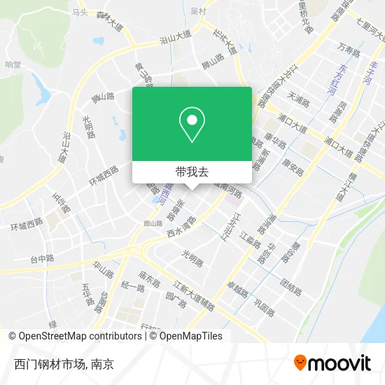 西门钢材市场地图
