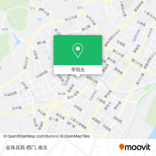 金珠花苑-西门地图