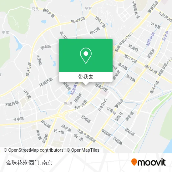 金珠花苑-西门地图
