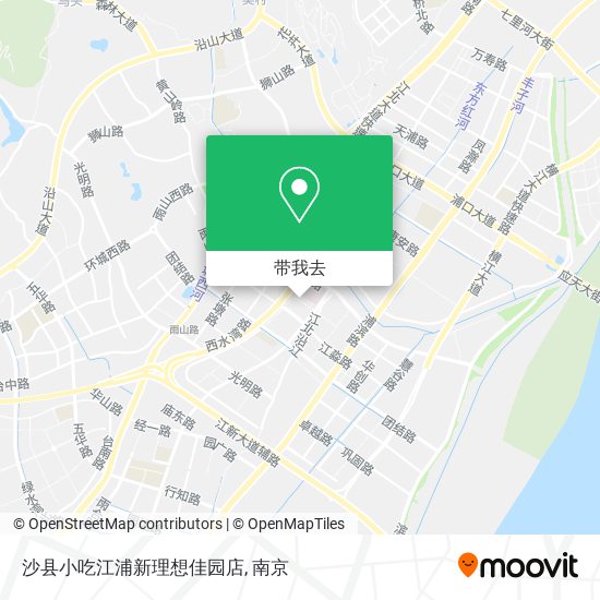 沙县小吃江浦新理想佳园店地图