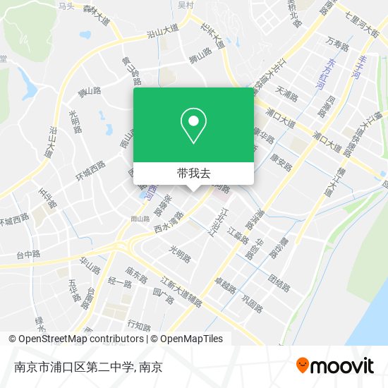 南京市浦口区第二中学地图