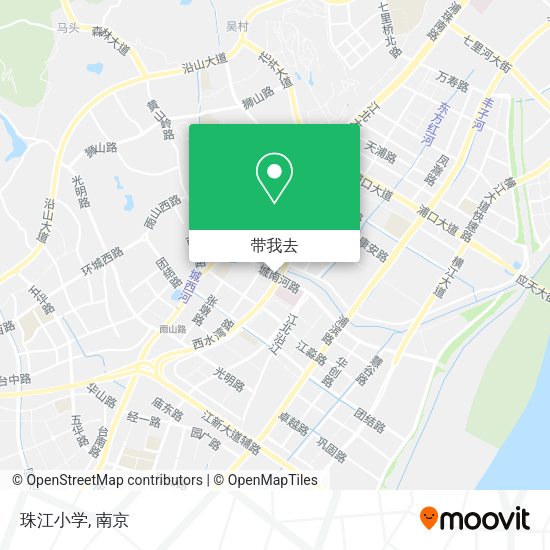 珠江小学地图