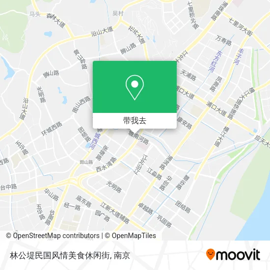 林公堤民国风情美食休闲街地图