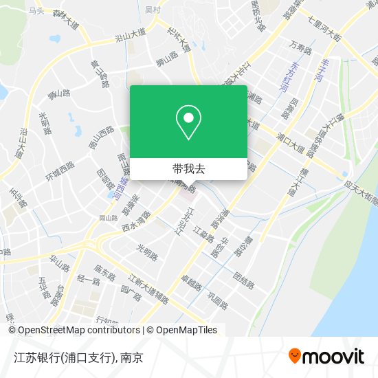 江苏银行(浦口支行)地图