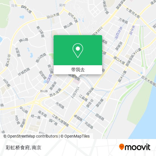 彩虹桥食府地图