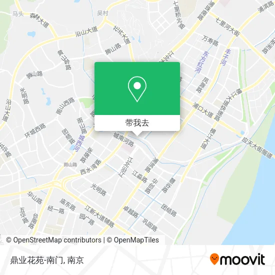 鼎业花苑-南门地图