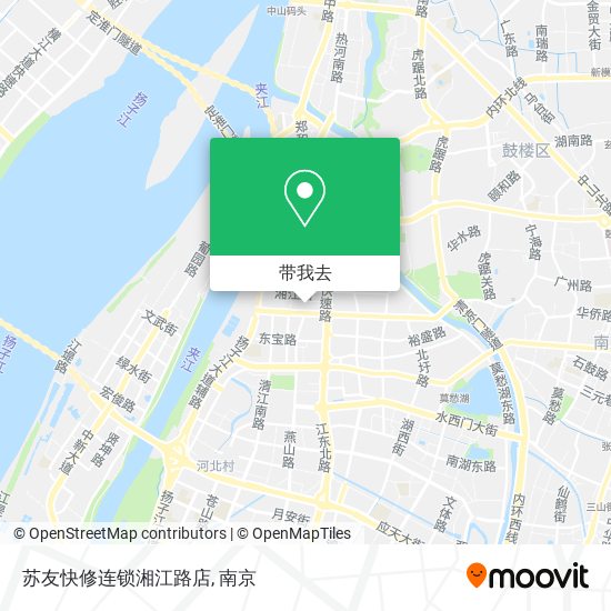 苏友快修连锁湘江路店地图