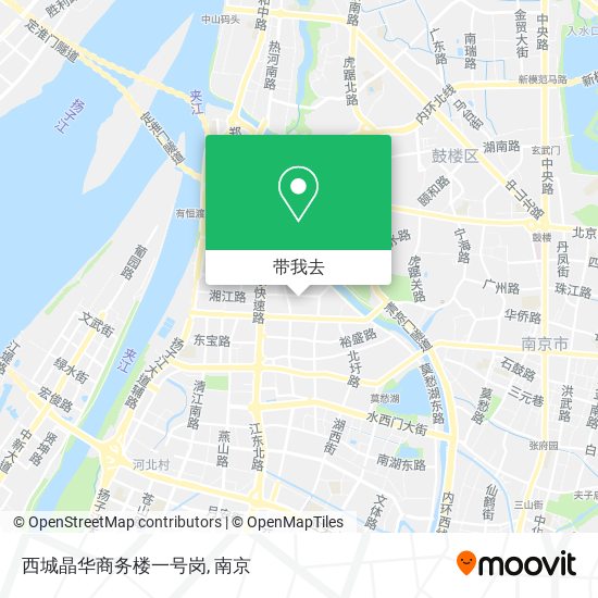 西城晶华商务楼一号岗地图