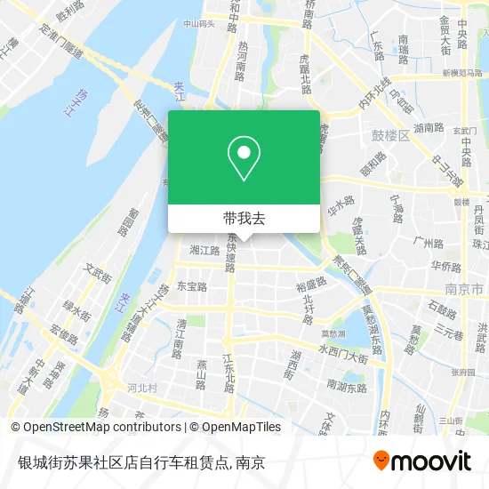 银城街苏果社区店自行车租赁点地图