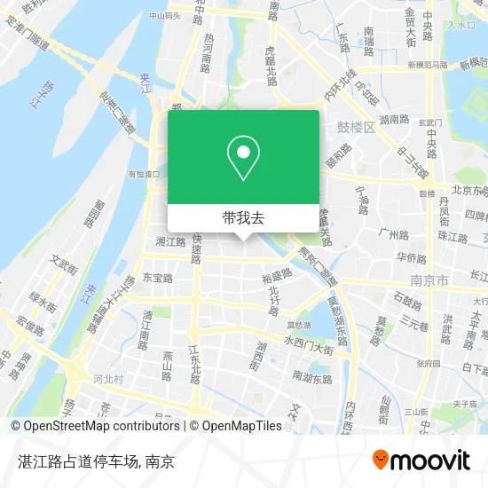 湛江路占道停车场地图