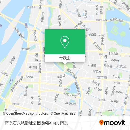 南京石头城遗址公园-游客中心地图