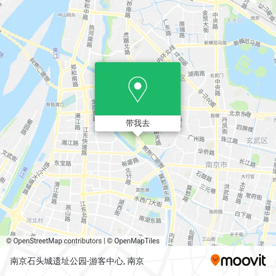 南京石头城遗址公园-游客中心地图