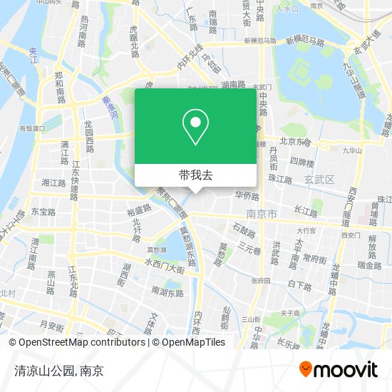 清凉山公园地图