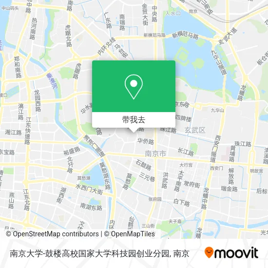 南京大学-鼓楼高校国家大学科技园创业分园地图
