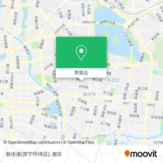 肤语港(苏宁环球店)地图