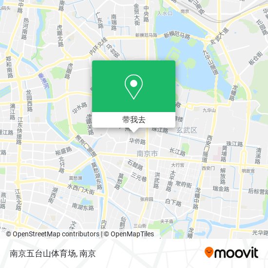 南京五台山体育场地图