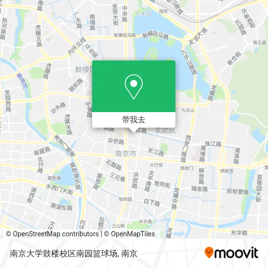 南京大学鼓楼校区南园篮球场地图